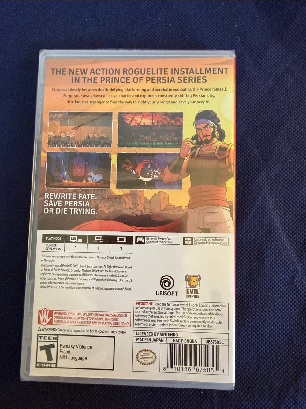 The Rogue Prince of Persia - Nintendo Switch (Orange Cover) - Picture 2 of 2